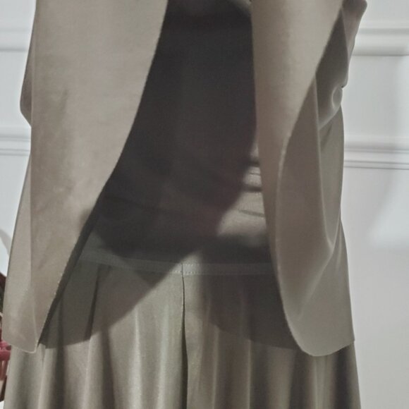 Armani Ex Vintage Satin Cascade Flowy Boho Dress- XS- NWOT - Picture 10 of 16